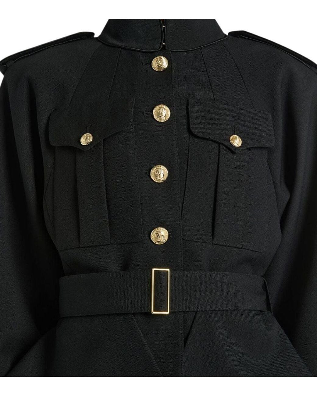 Balmain Black Band Collar Jacket