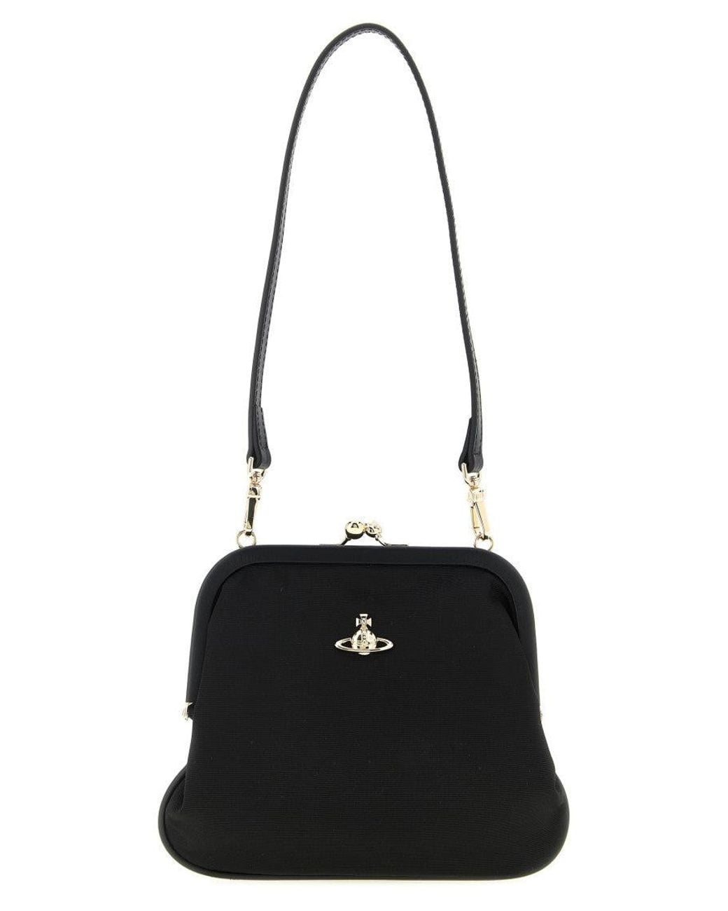 Vivienne Westwood Black Orb Clutch