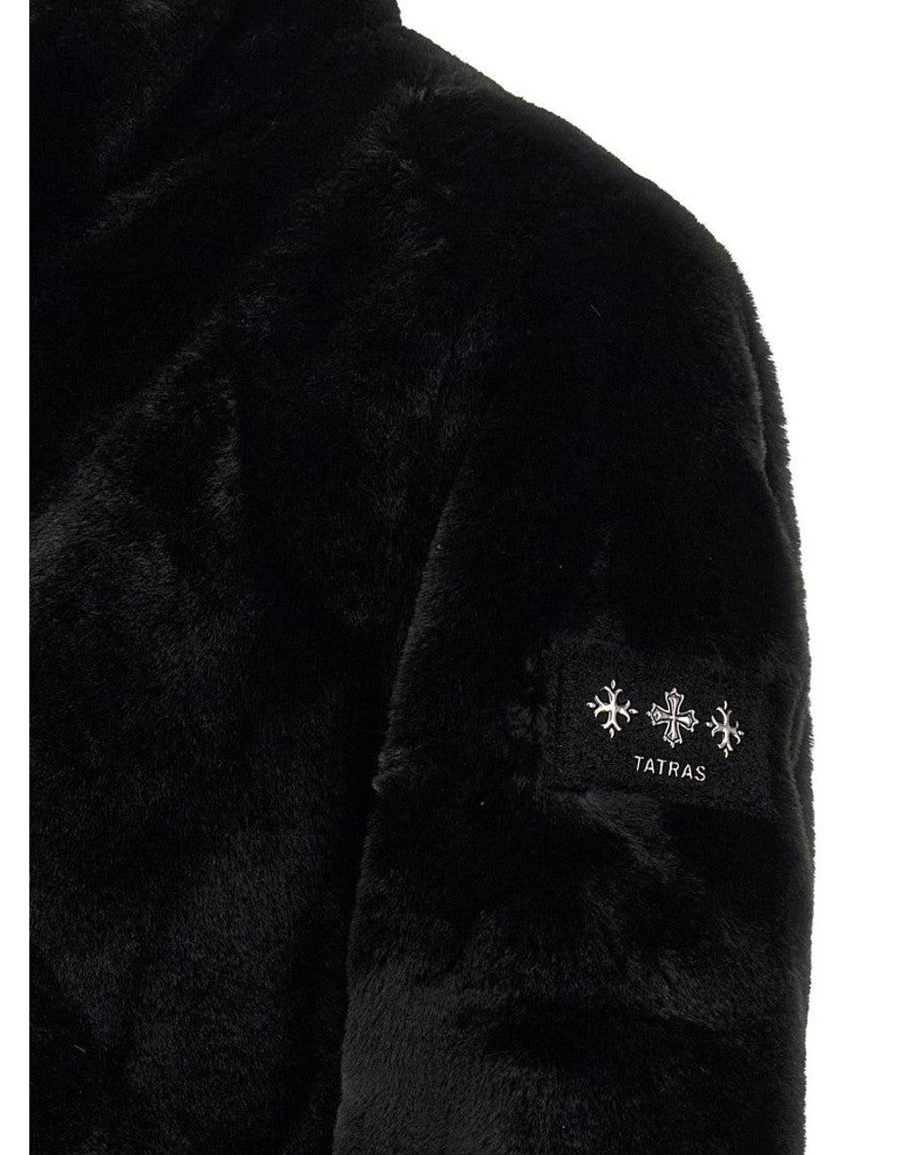 Tatras Black Mock Collar Jacket for men