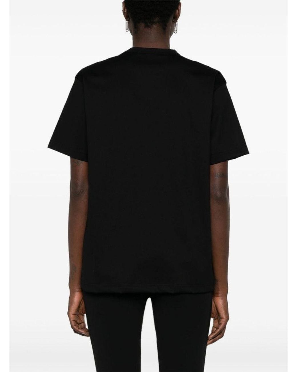 Junya Watanabe Black Printed Cotton T-Shirt