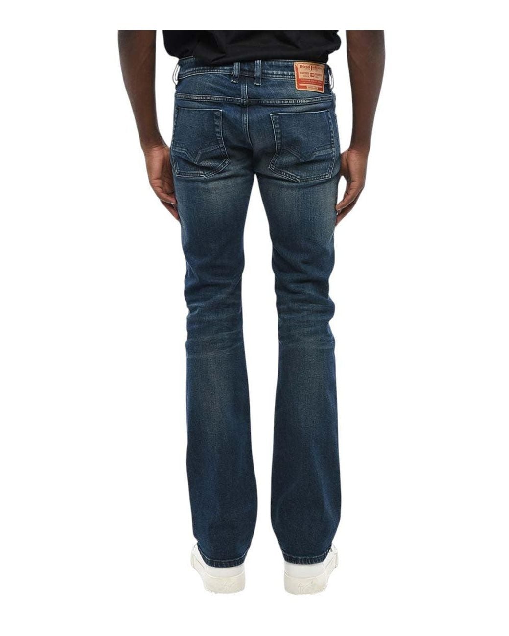 DIESEL Blue Slim Mid Rise Jeans for men