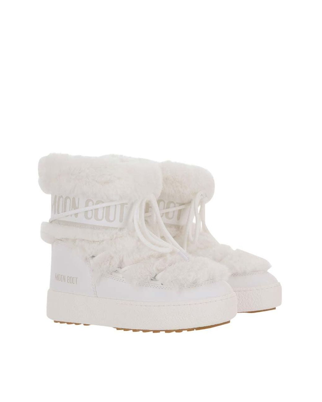 Moon Boot White Logo Winter Boots