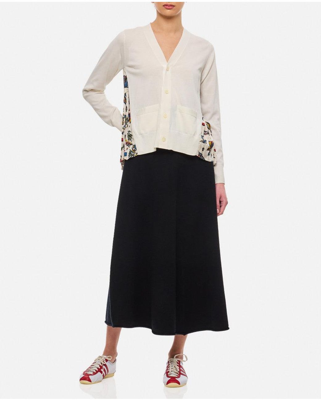 Extreme Cashmere Black Solid Midi Skirt