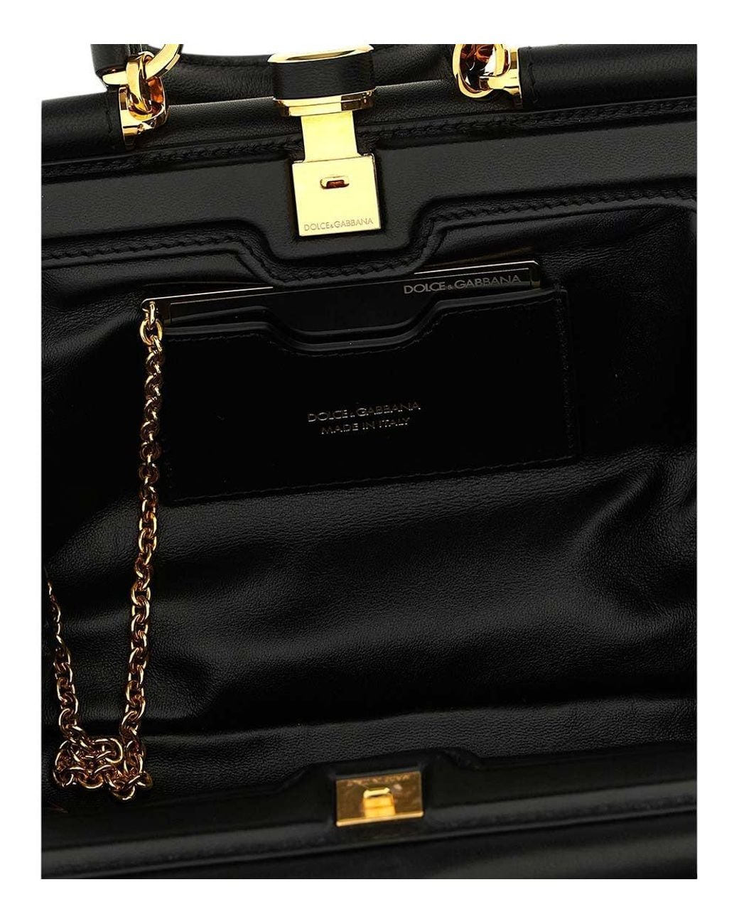 Dolce & Gabbana Black Grandma Medium Satchel