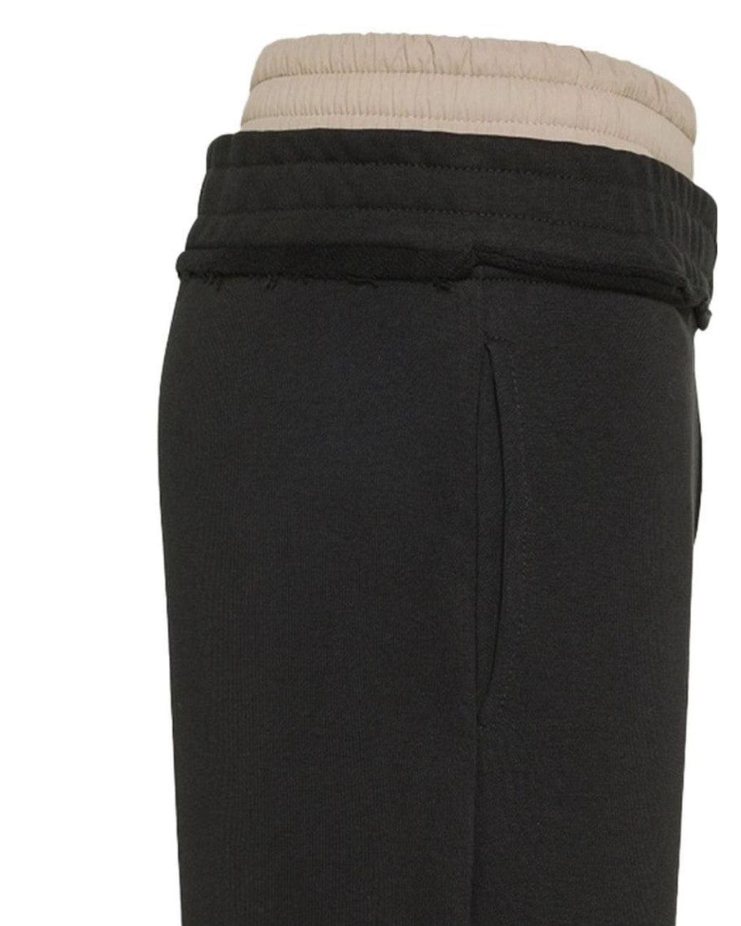 Peuterey Black Fleece Joggers for men