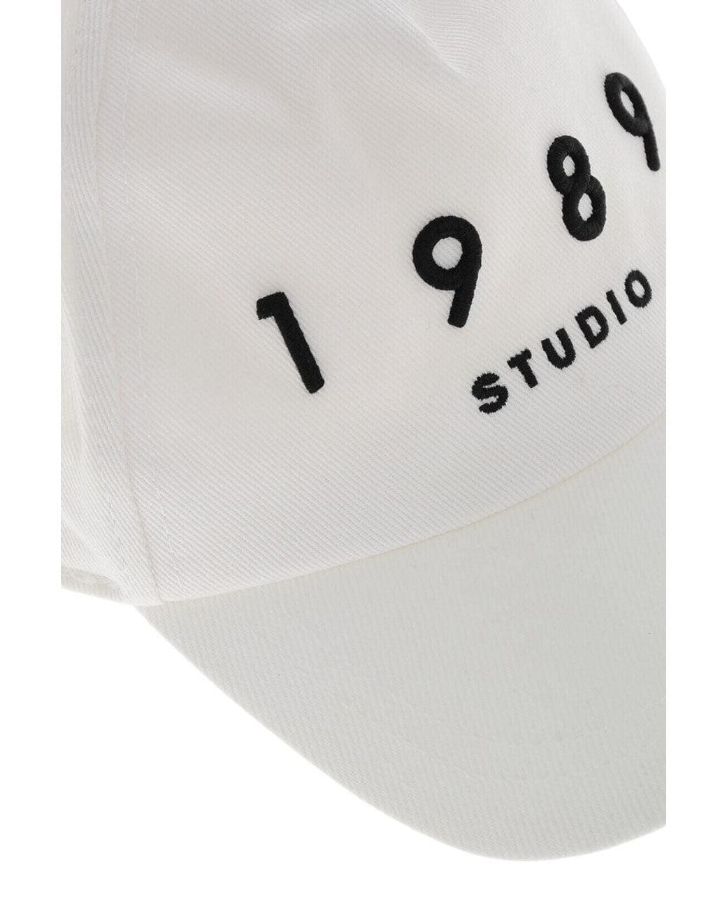 1989 STUDIO White Logo Baseball Cap for men
