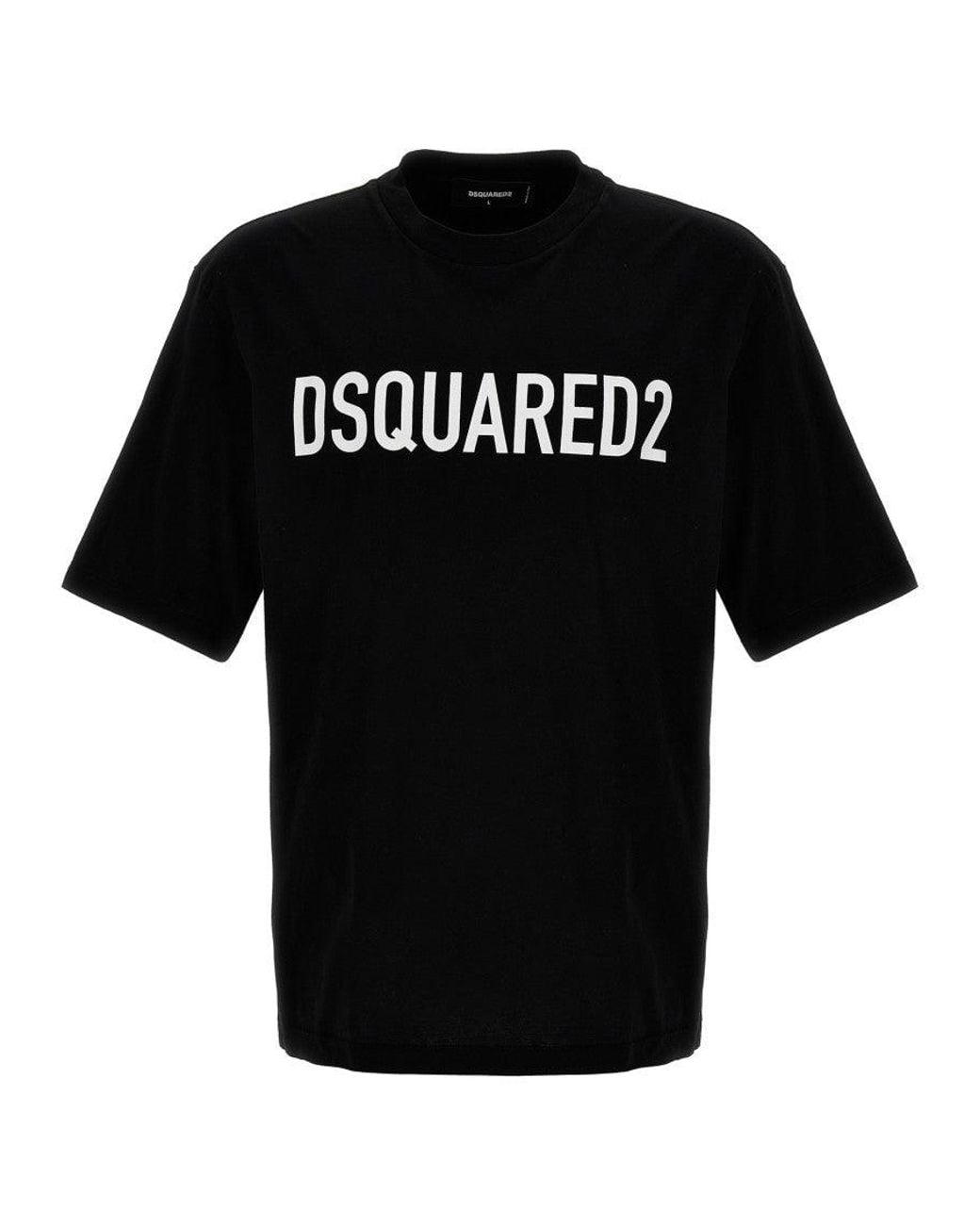 DSquared² Black Logo Crew Neck T-Shirt for men