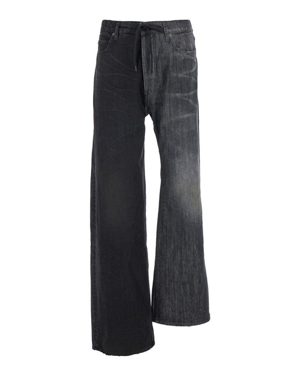 Balenciaga Black Fifty Fifty Jeans