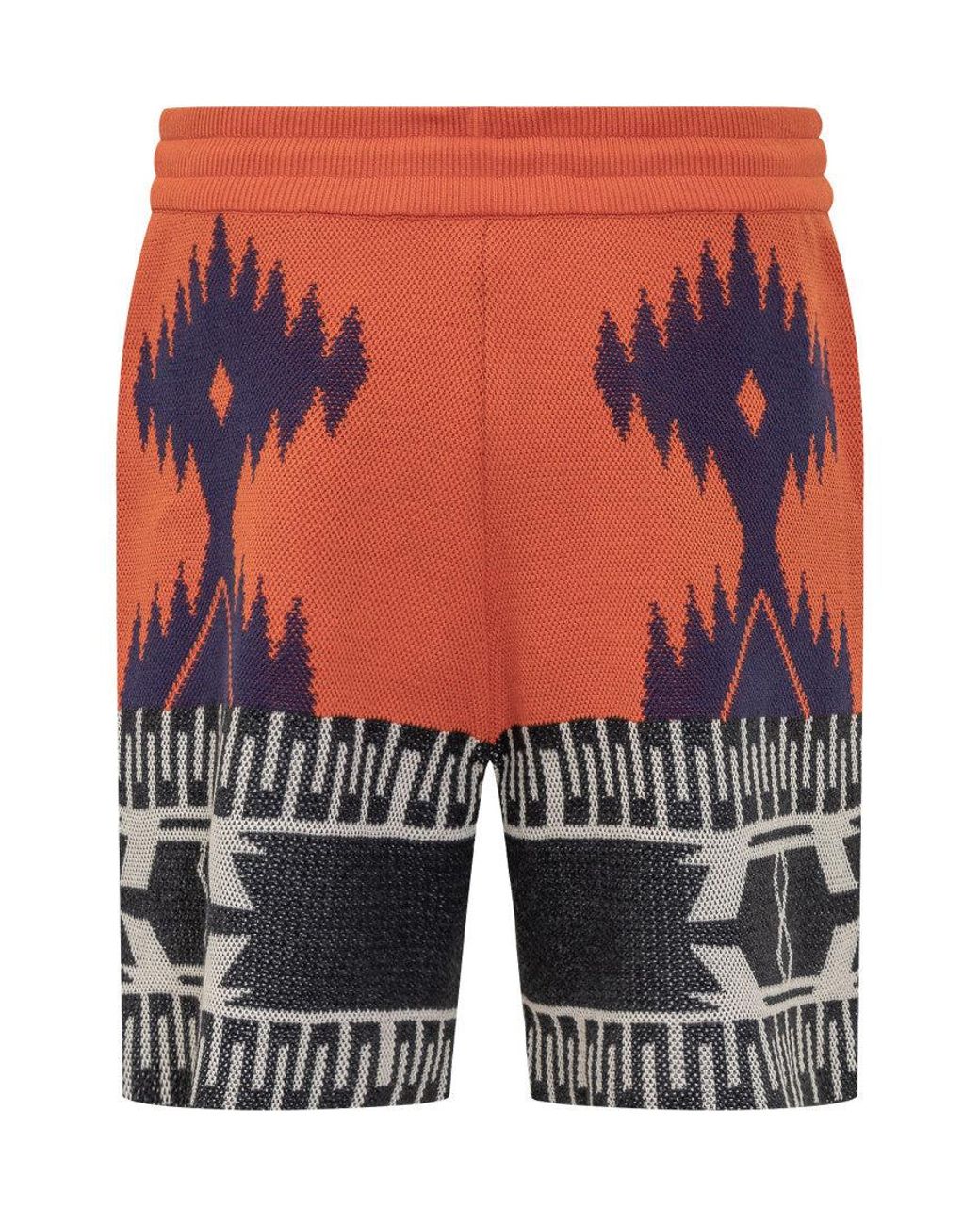 Alanui Blue Geometric Shorts for men