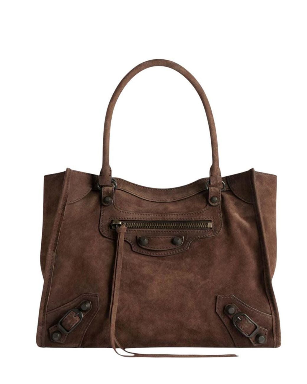 Balenciaga Brown Le City Mini Tote