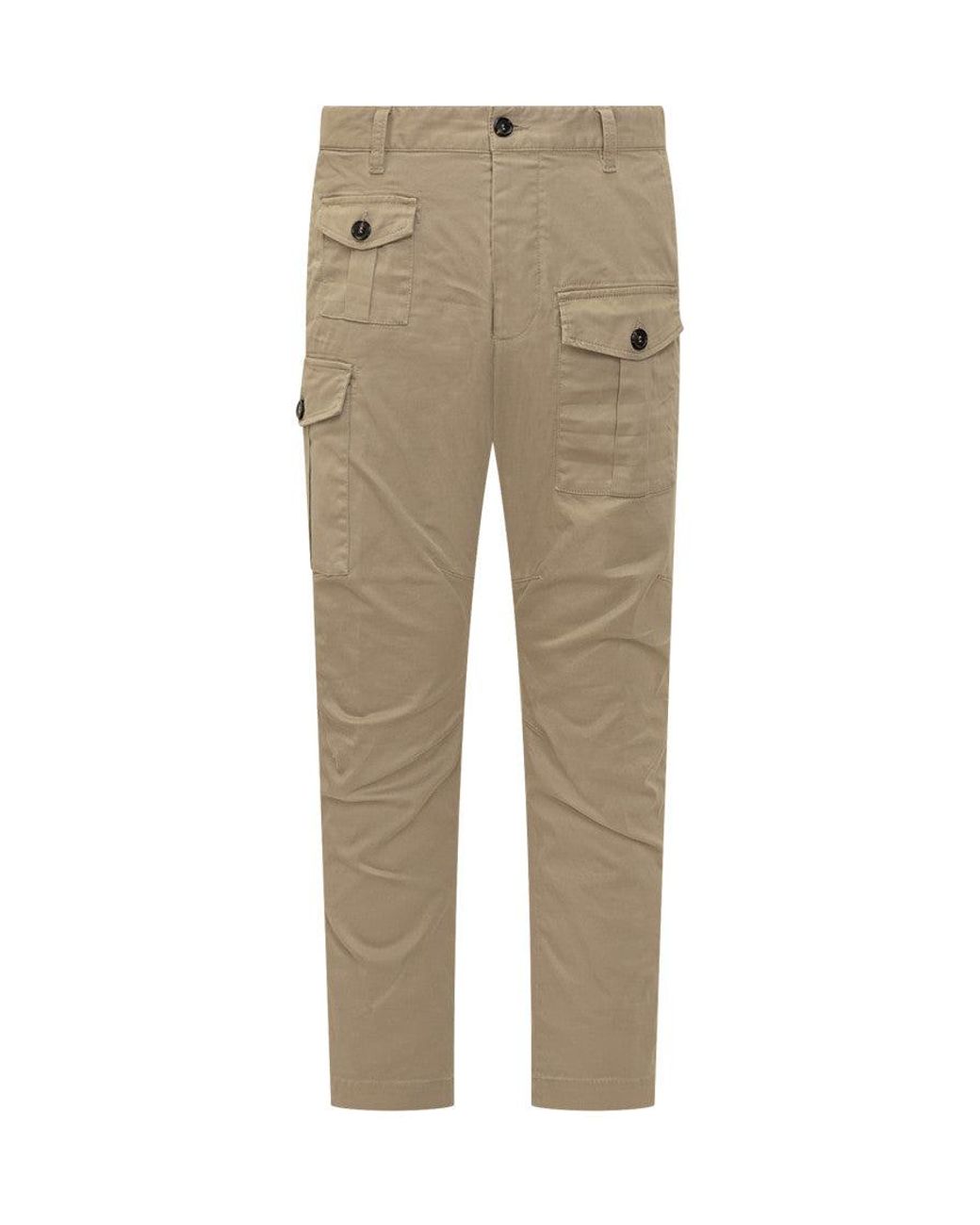 DSquared² Natural Slim Cargo Pants for men