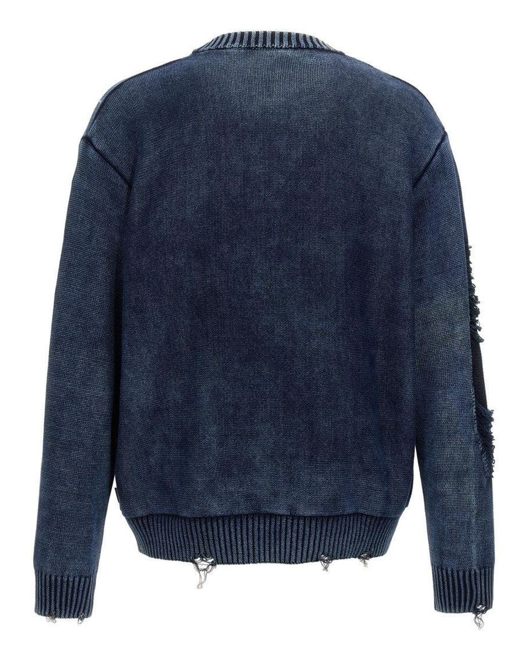 DIESEL Blue Sweaters for men