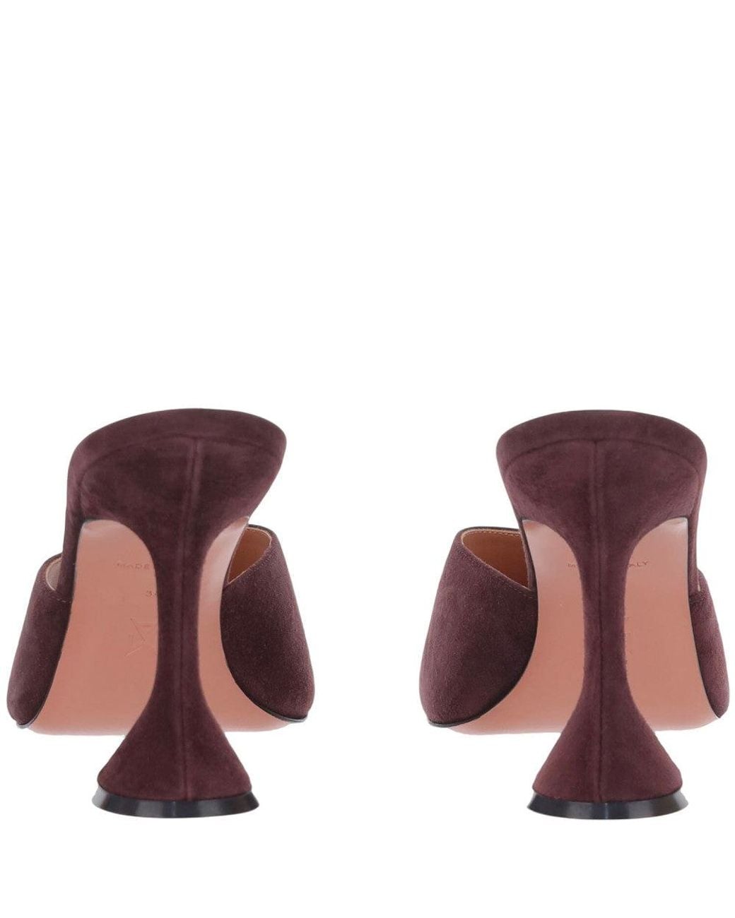 AMINA MUADDI Purple Burgundy Lupita Heels