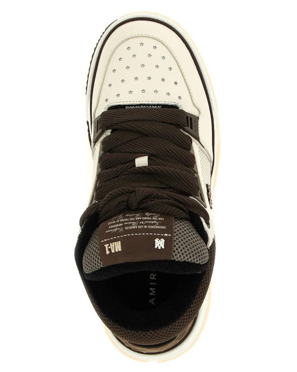 Amiri White Color Block Sneakers for men