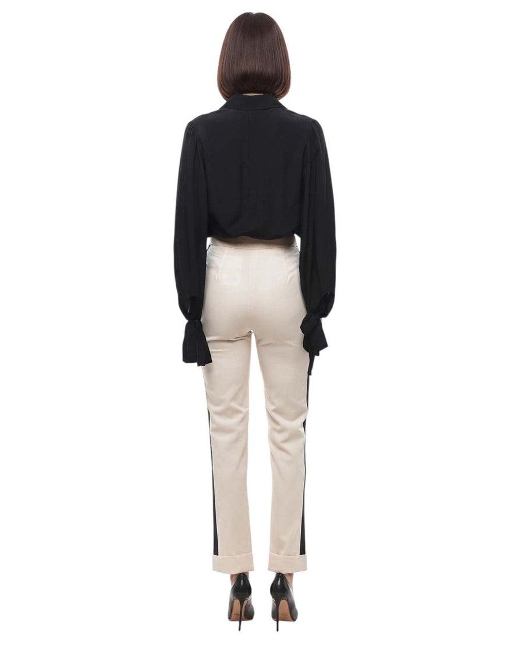 Stella McCartney Black Slim Flat Front Pants