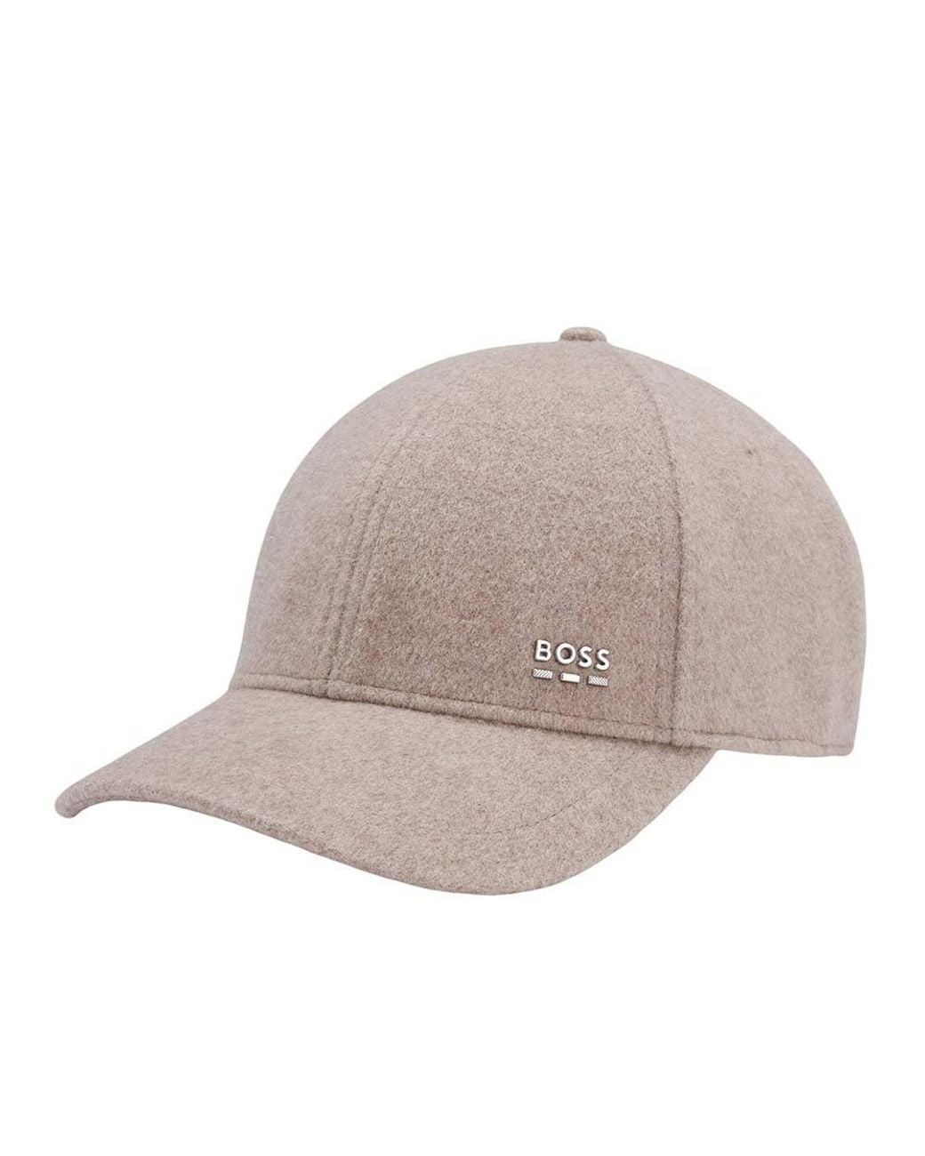 Boss Gray Logo Baseball Cap for men
