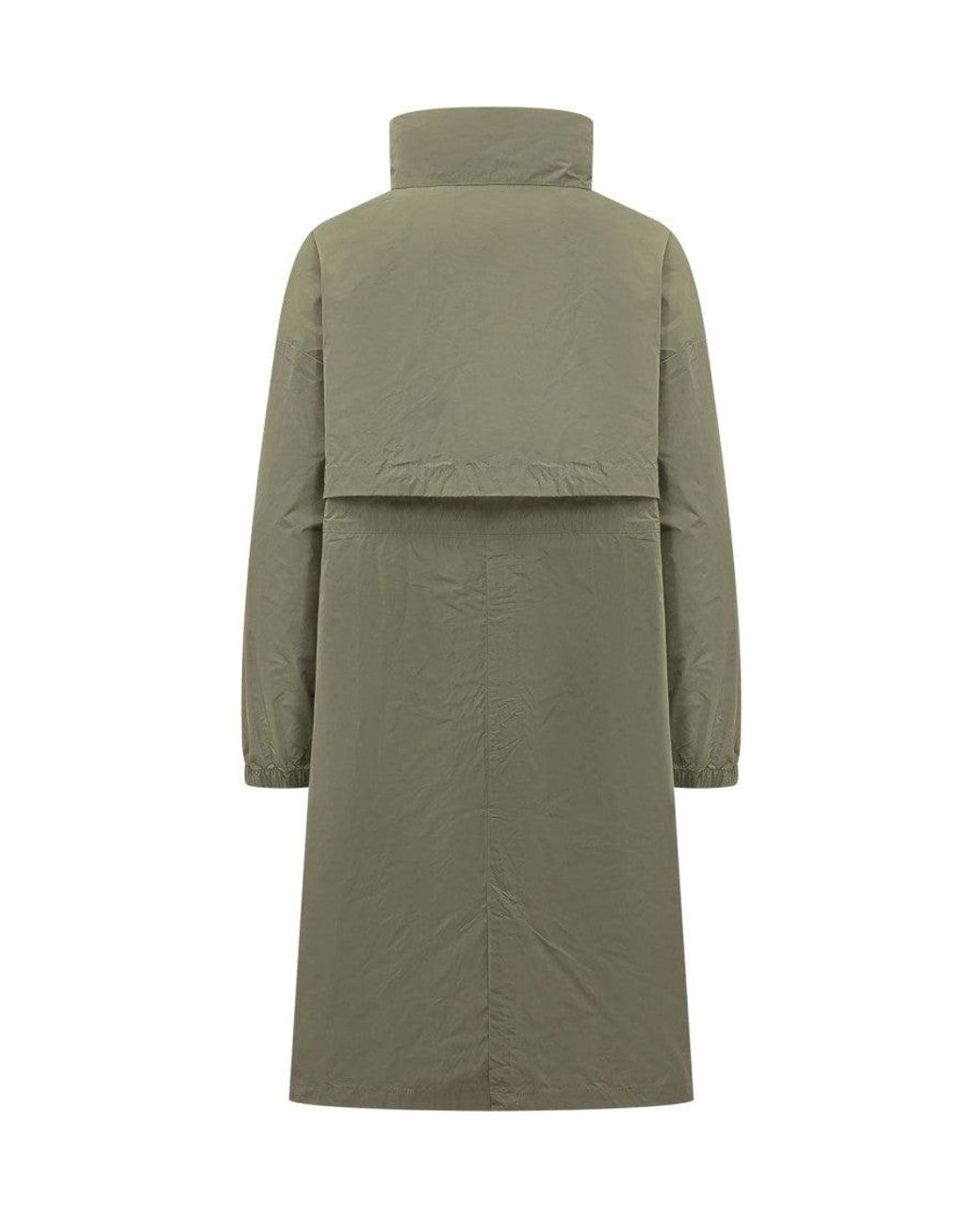 K-Way Green Logo Mock Collar Jacket