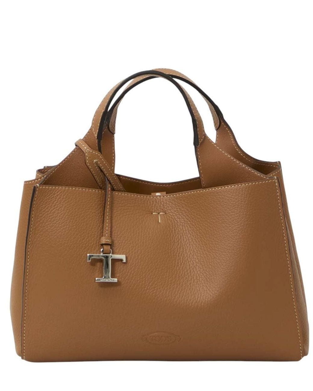 Tod's Brown T Timeless Mini Tote