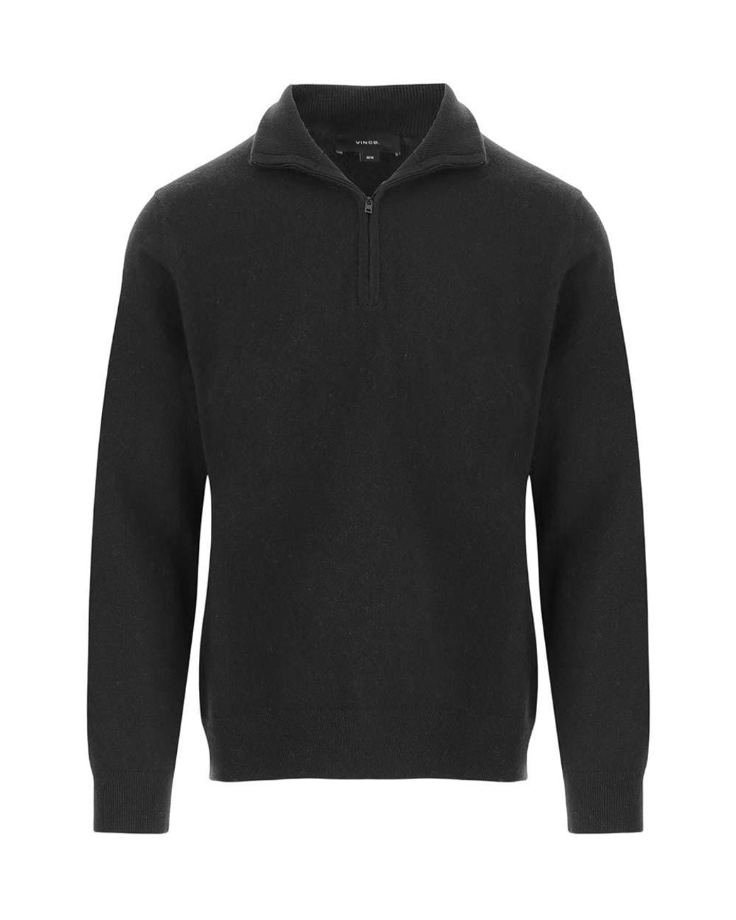 Vince Black Half Zip Sweater for men