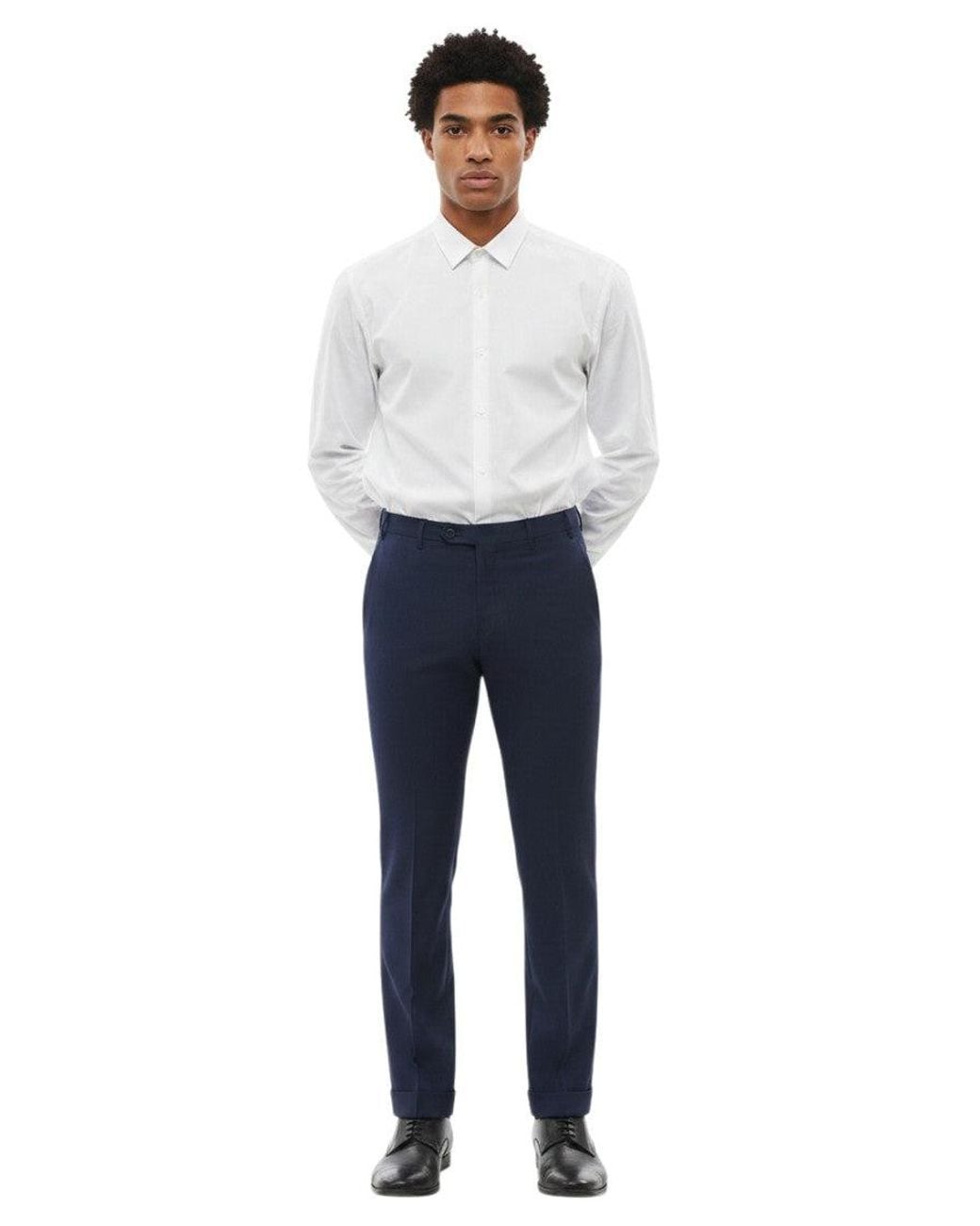 Corneliani Blue Tailored Trousers for men