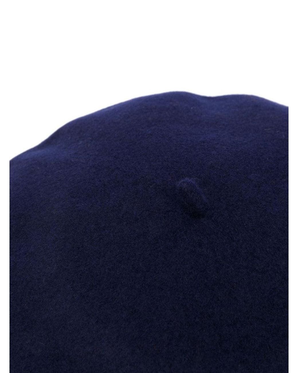 Borsalino Blue Wool Basque Hat