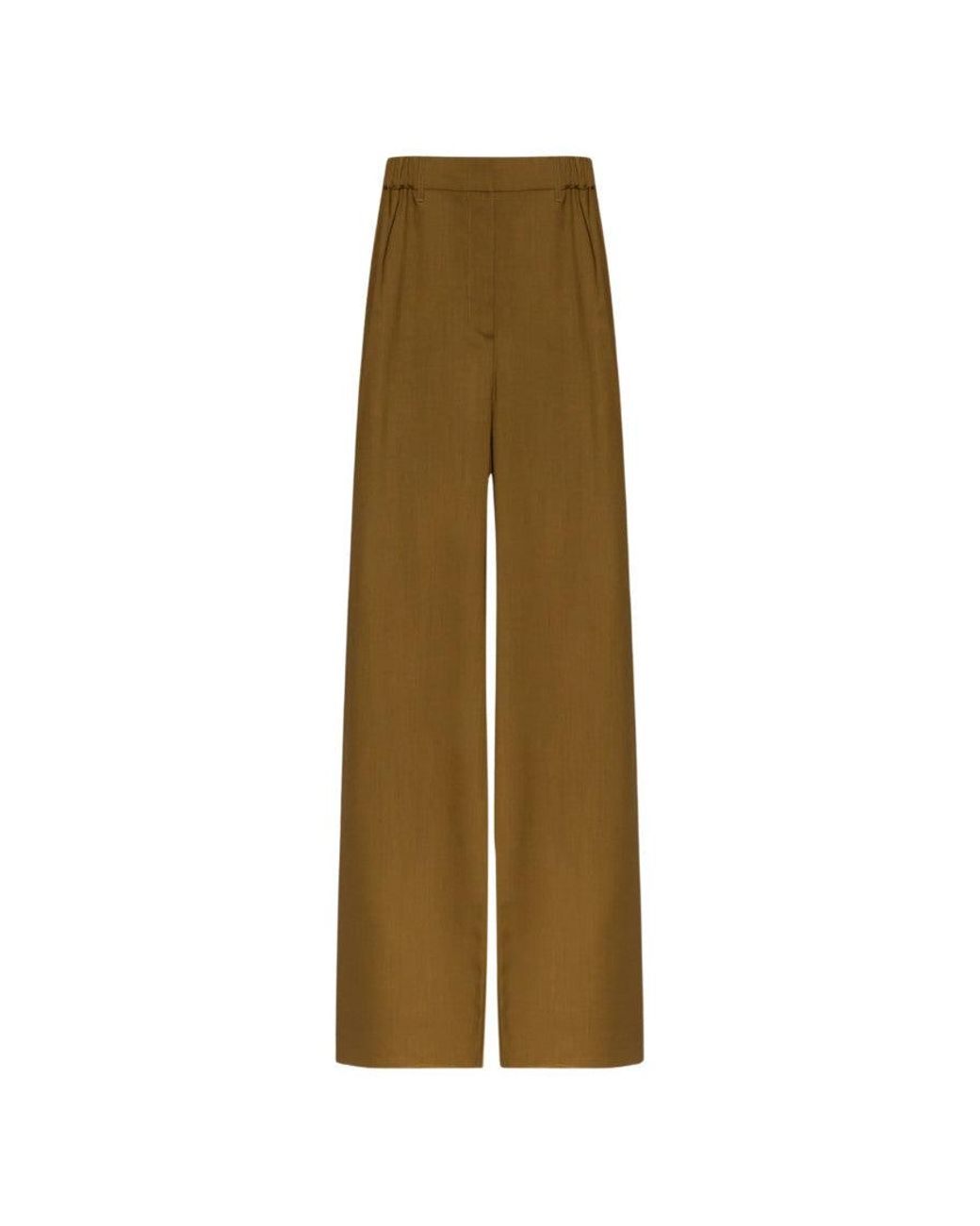 Max Mara Natural Wool Trousers