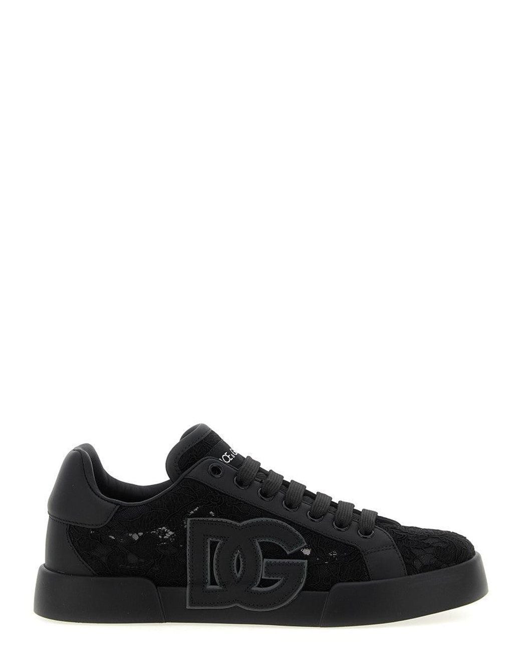 Dolce & Gabbana Black Logo Sneakers