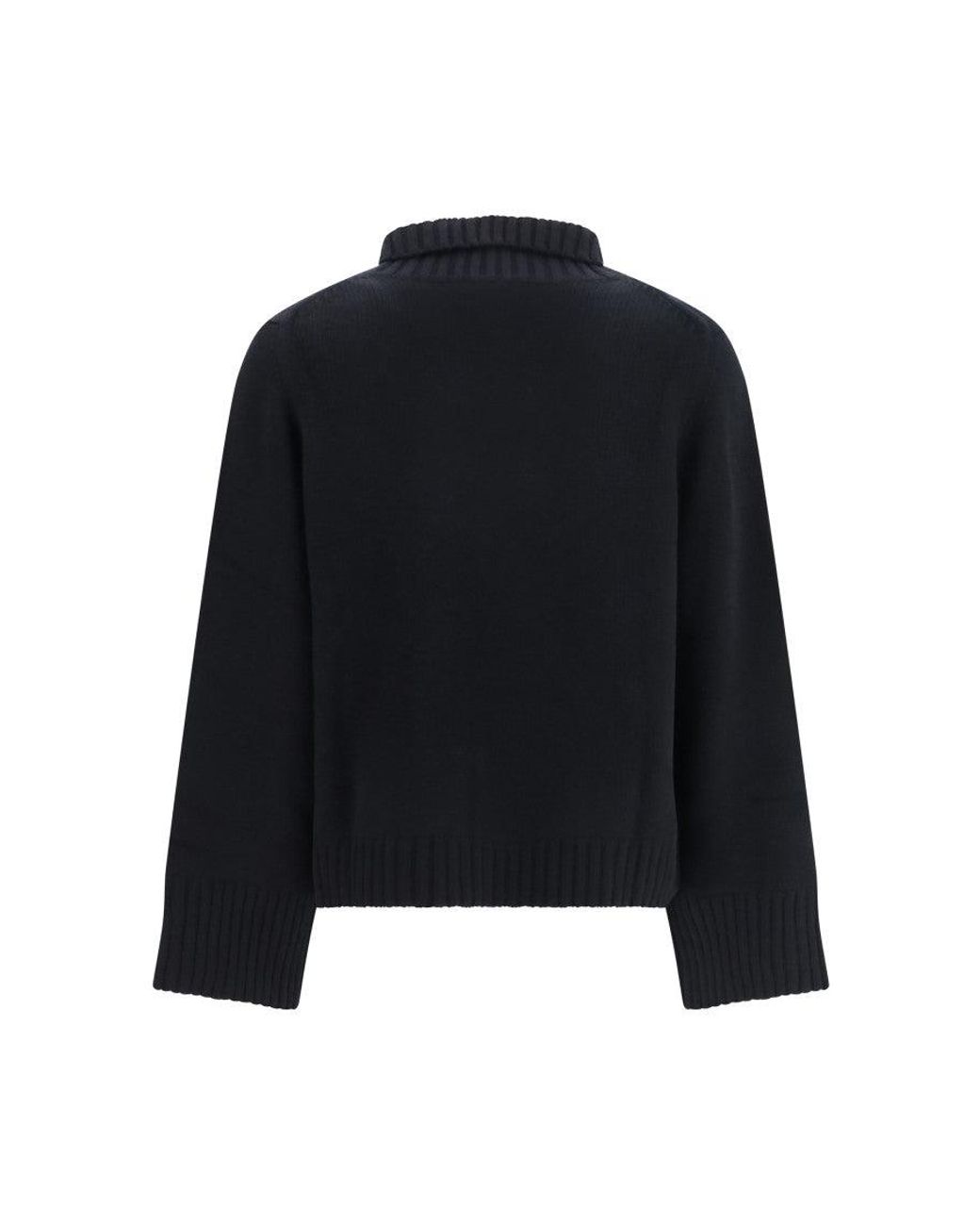 Allude Blue Turtle Neck Sweater