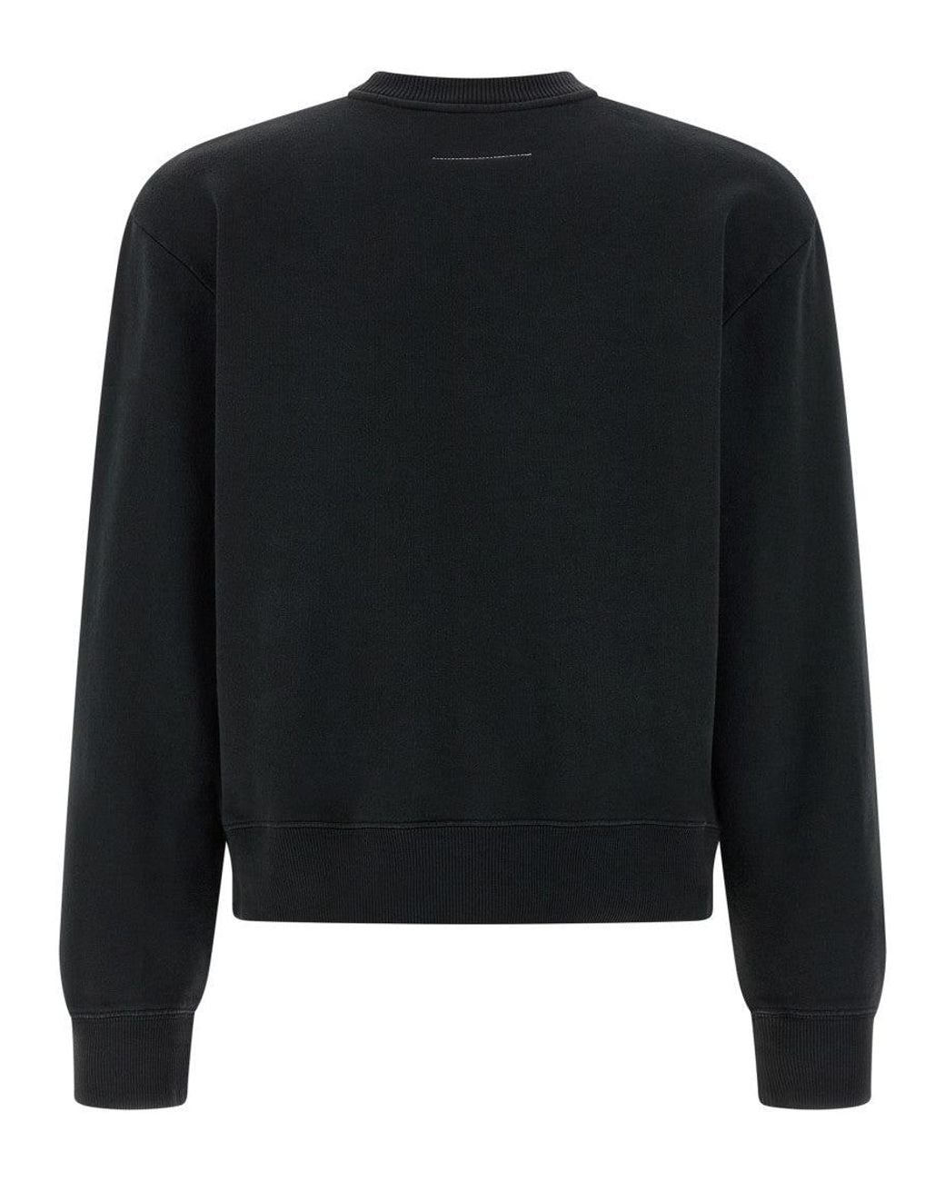 MM6 by Maison Margiela Black 'Numeric Signature Mm6' Sweatshirt