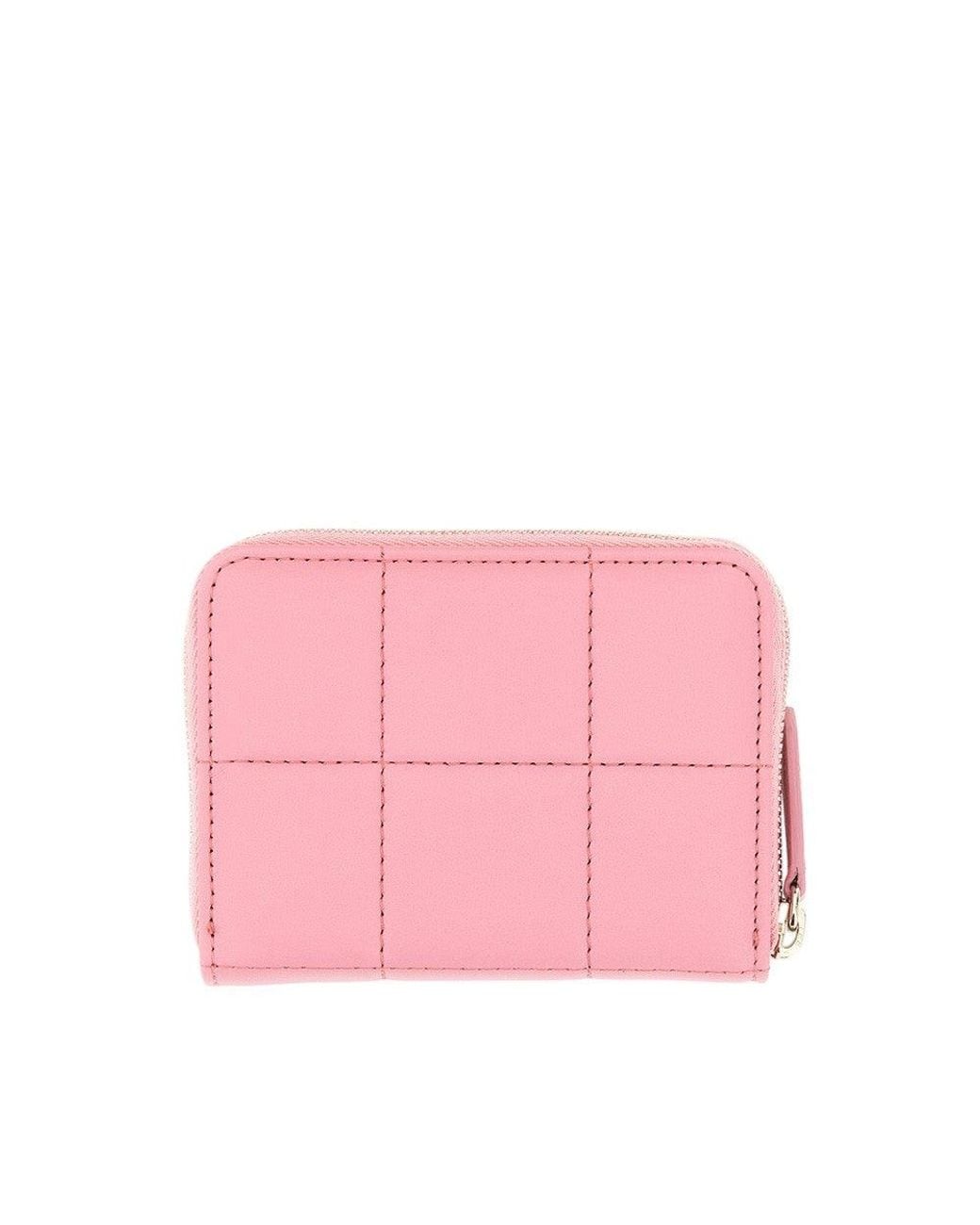 DSquared² Pink Solid Logo Wallet
