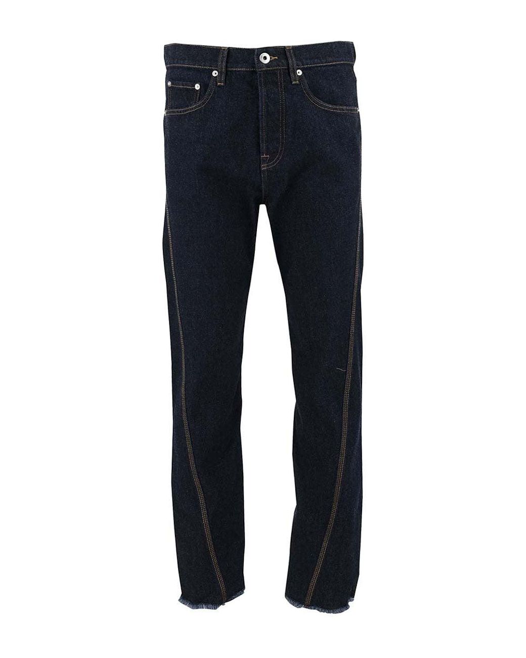 Lanvin Blue Mid Rise Jeans for men