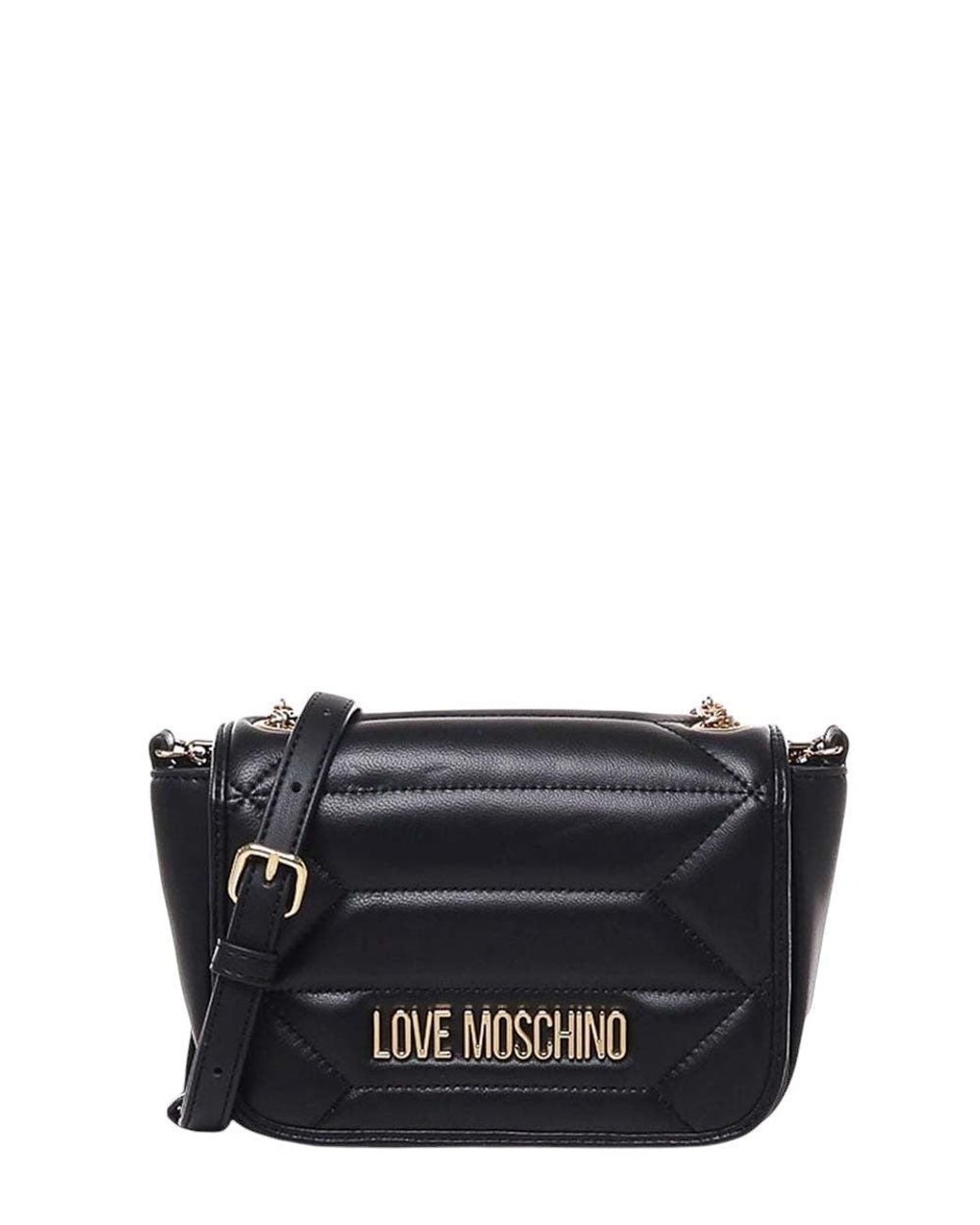 Love Moschino Black Logo Mini Crossbody Bag
