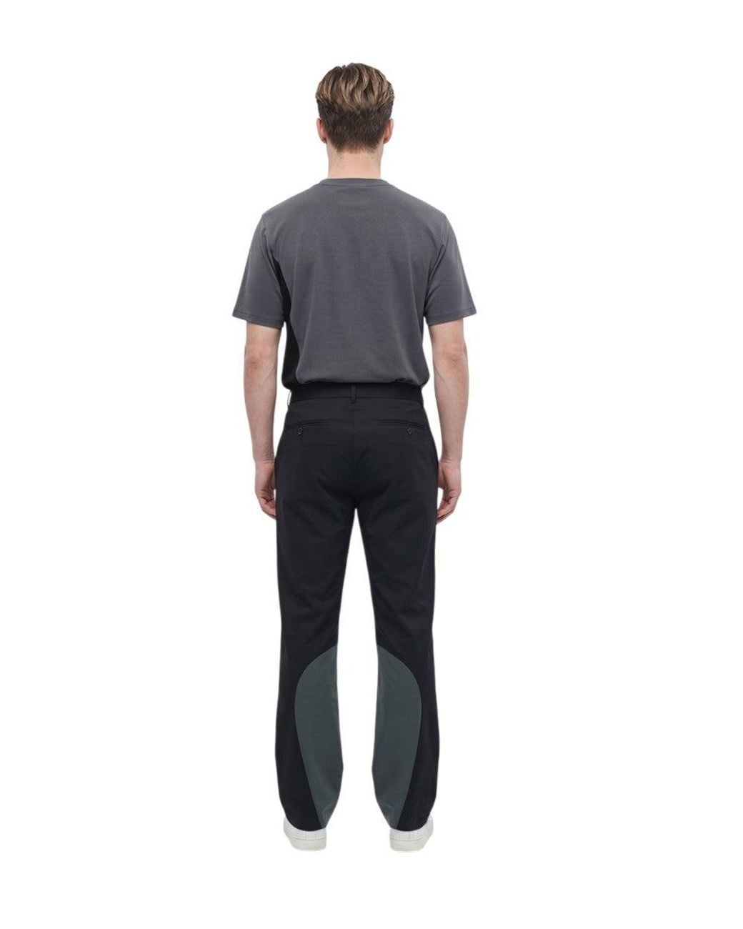 Off-White c/o Virgil Abloh Black Color Block Trousers for men