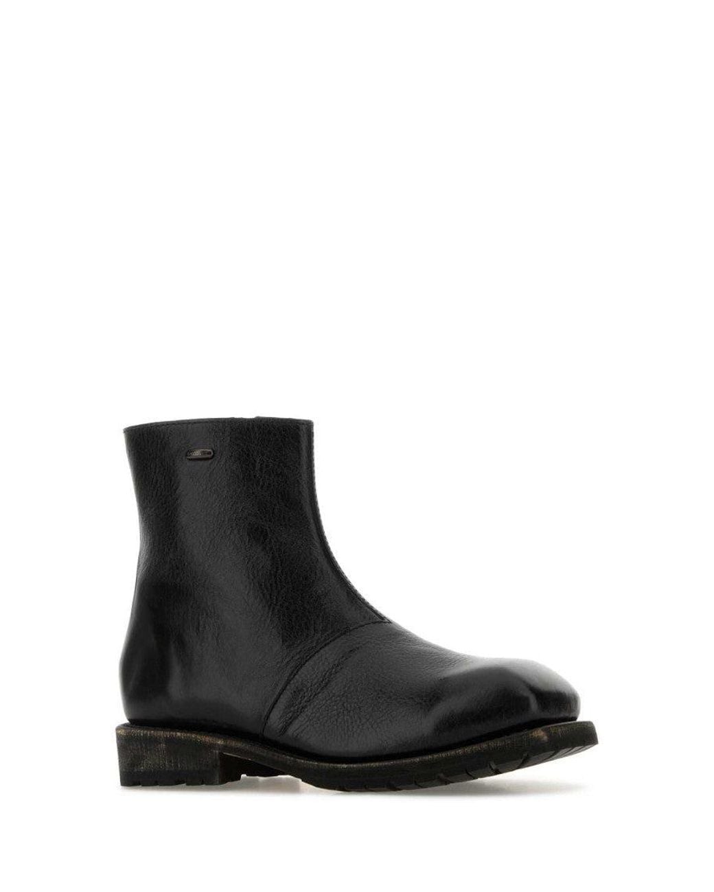 Our Legacy Black Leather Ankle Boots for men
