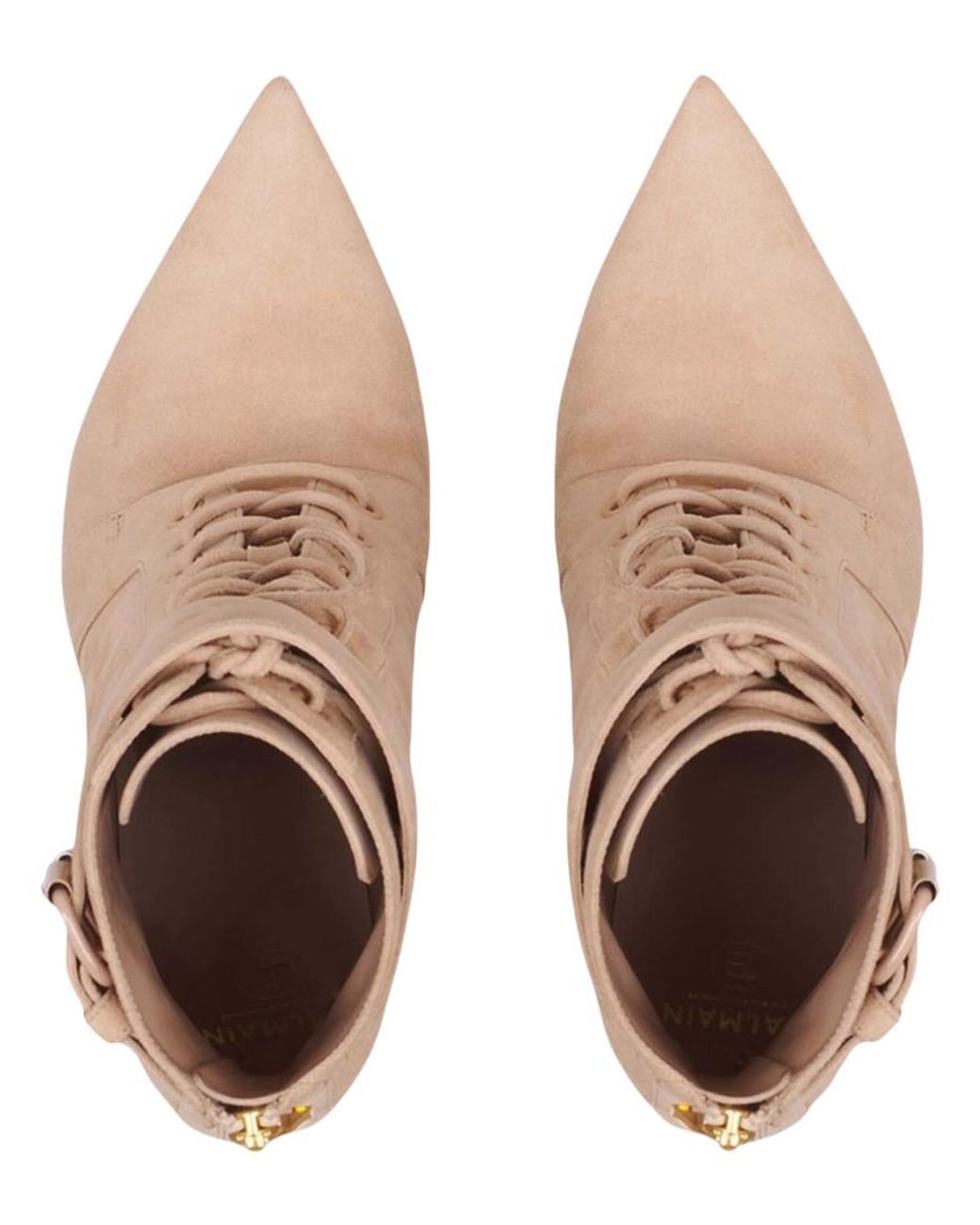 Balmain Natural Suede Uria Boots