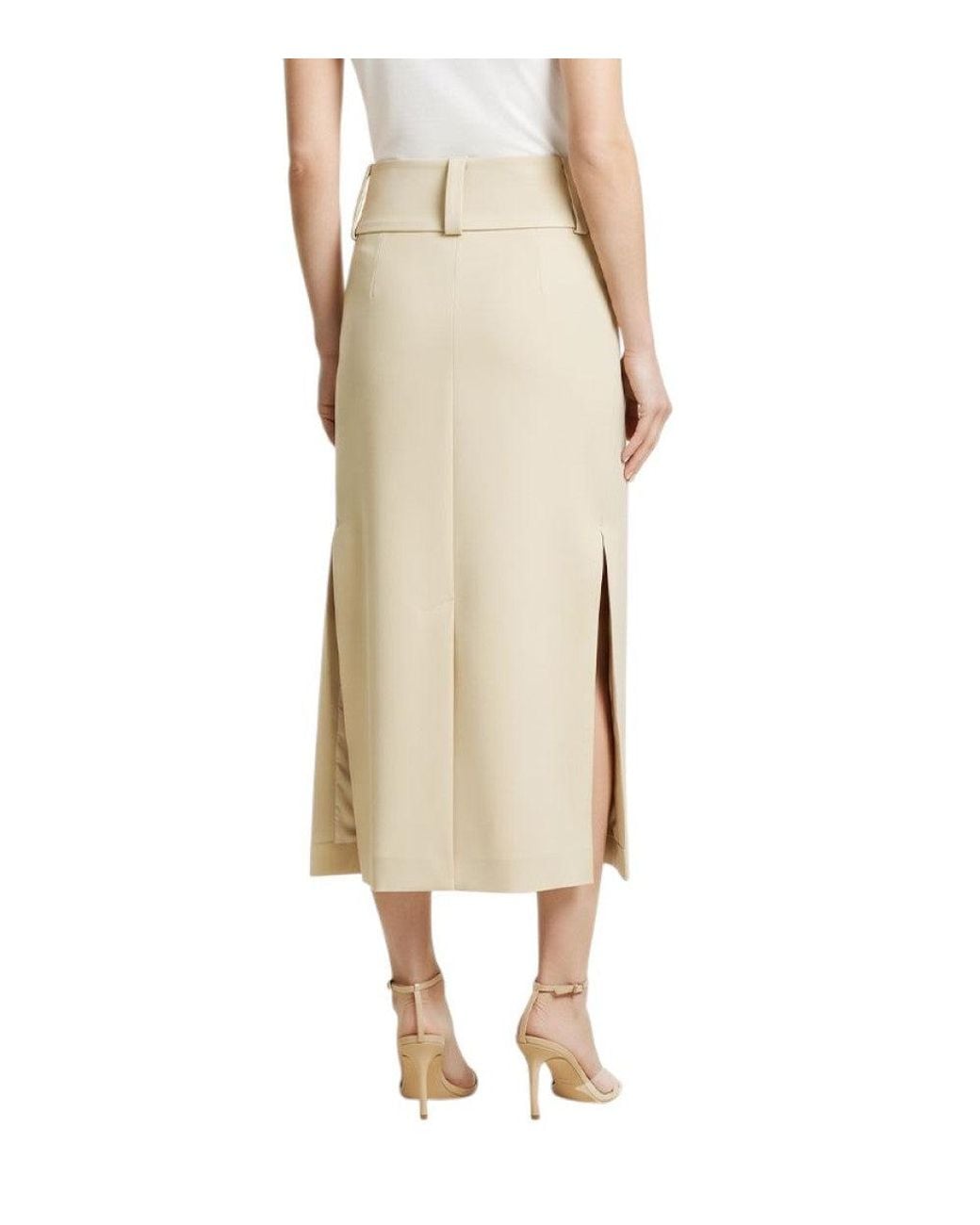 Sportmax Natural Calf Length Skirt
