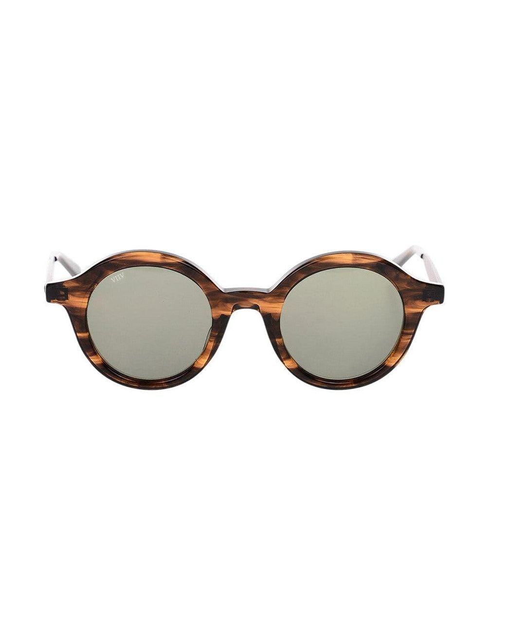OAMC Brown Tortoise Round Sunglasses for men