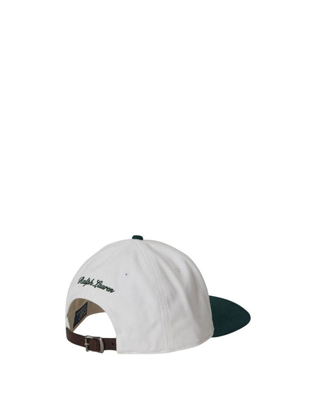 Polo Ralph Lauren White High Crown Hat for men