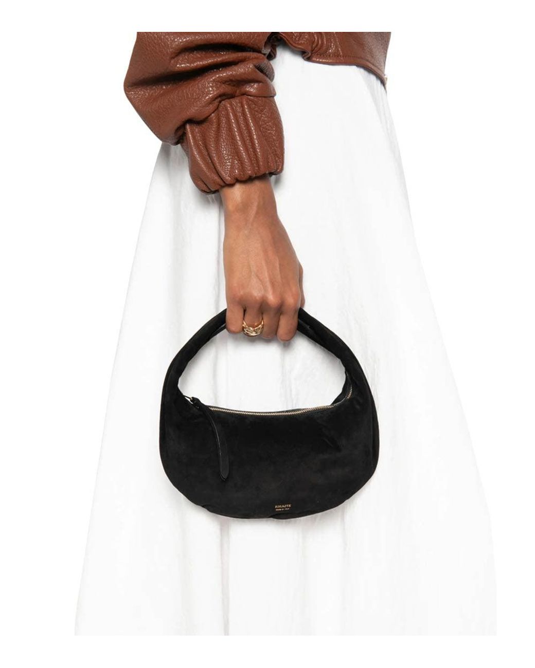 Khaite Black Olivia Mini Hobo