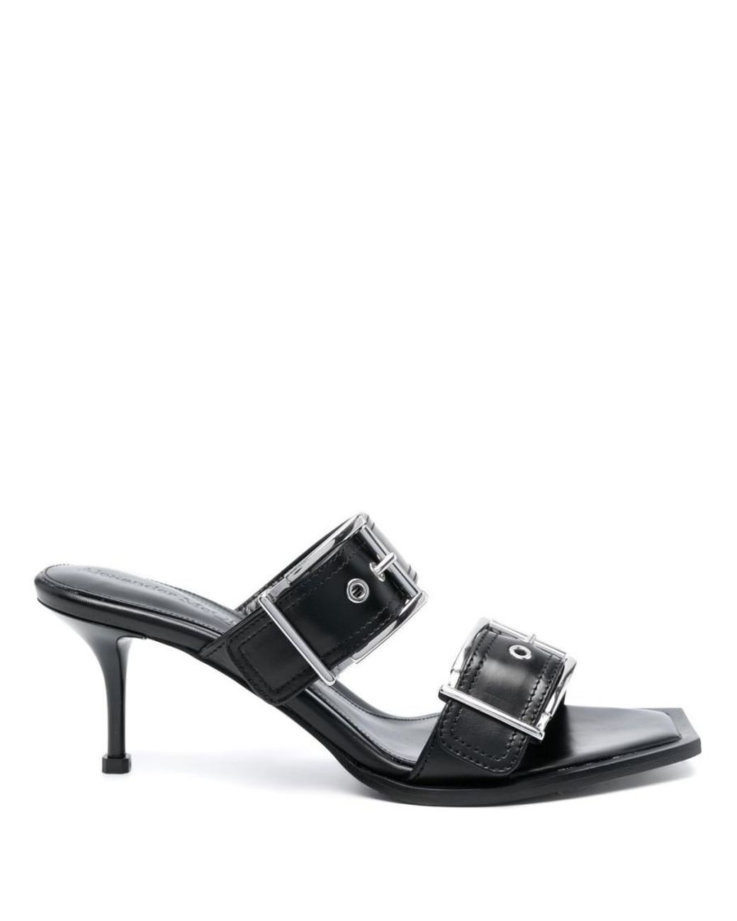 McQueen Black Sandali "Boxcar"
