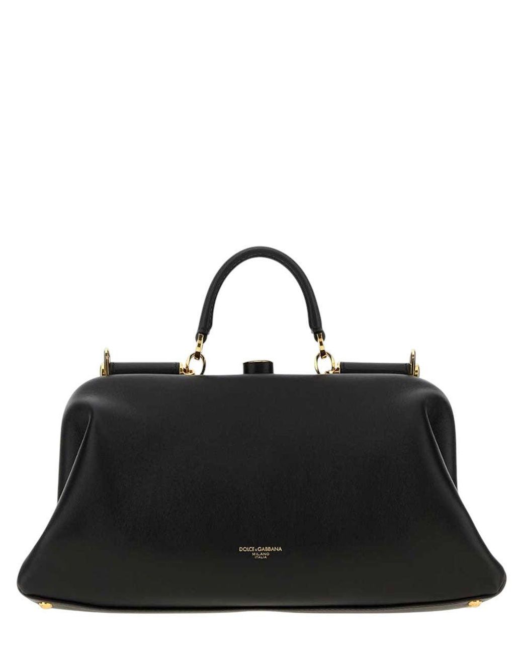Dolce & Gabbana Black Grandma Large Satchel