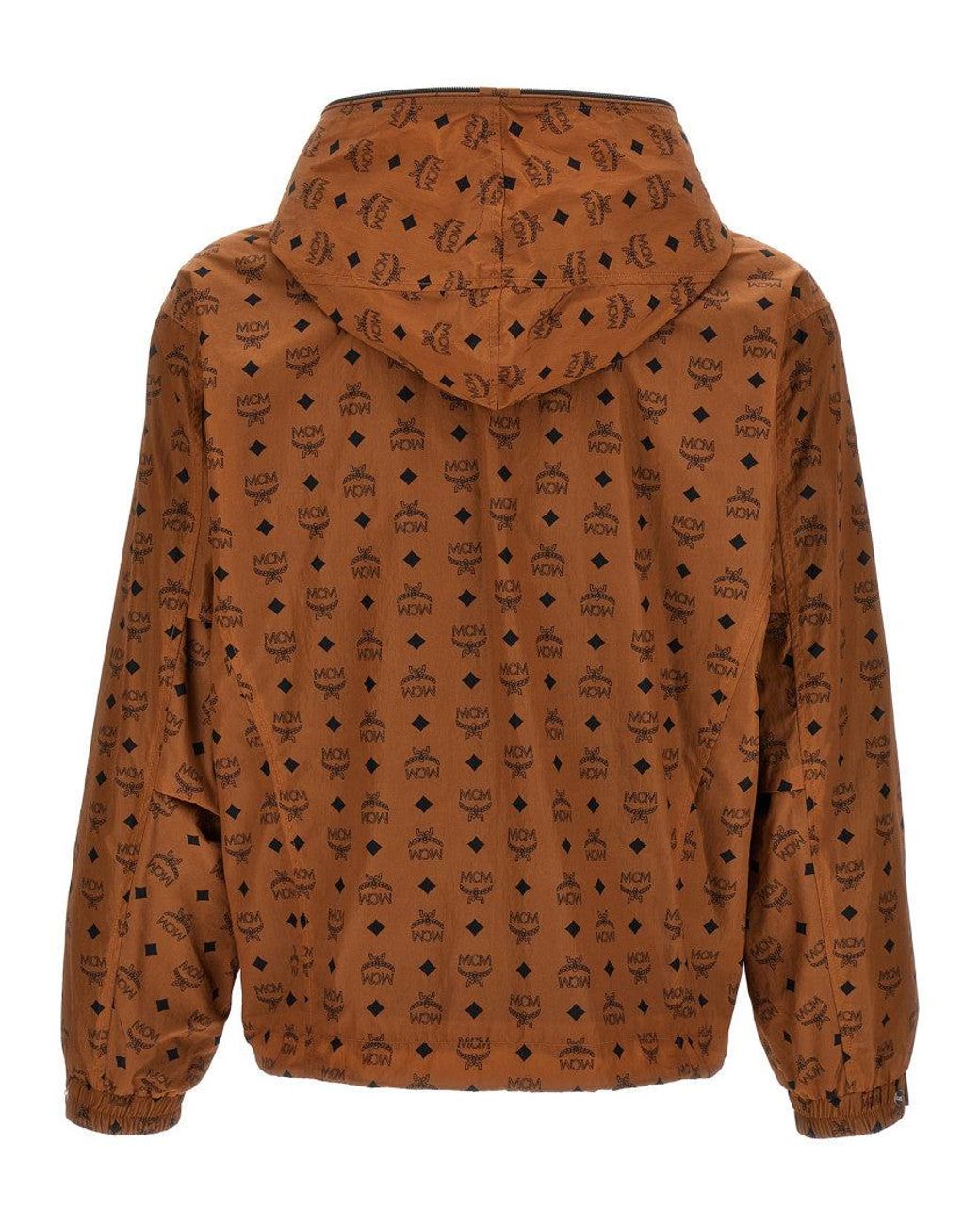 MCM Brown Logo Hood Jacket for men