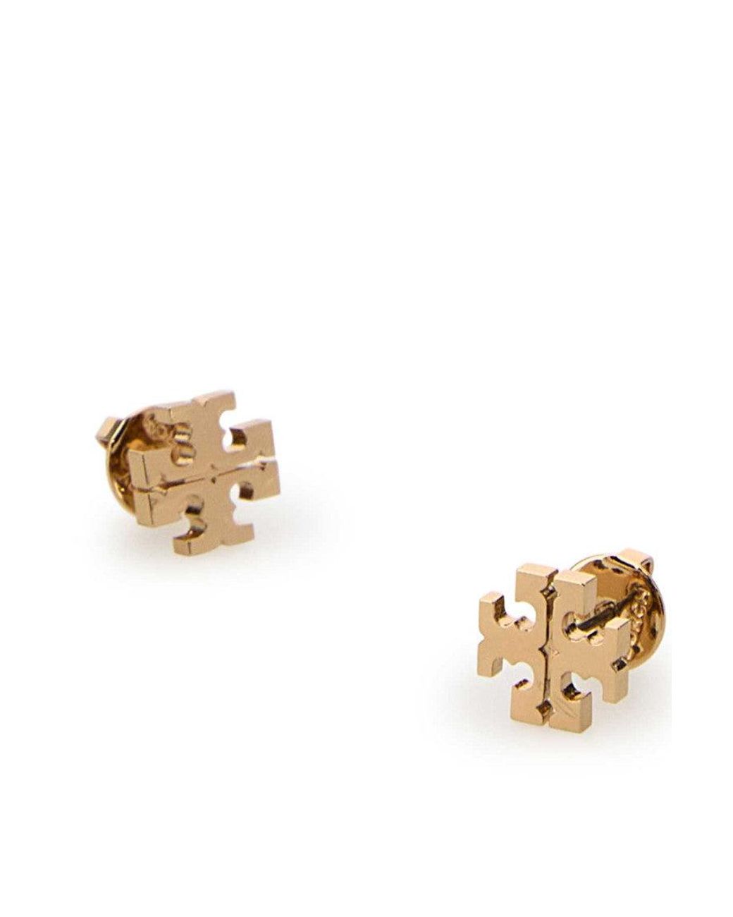 Tory Burch White Kira Stud Earrings