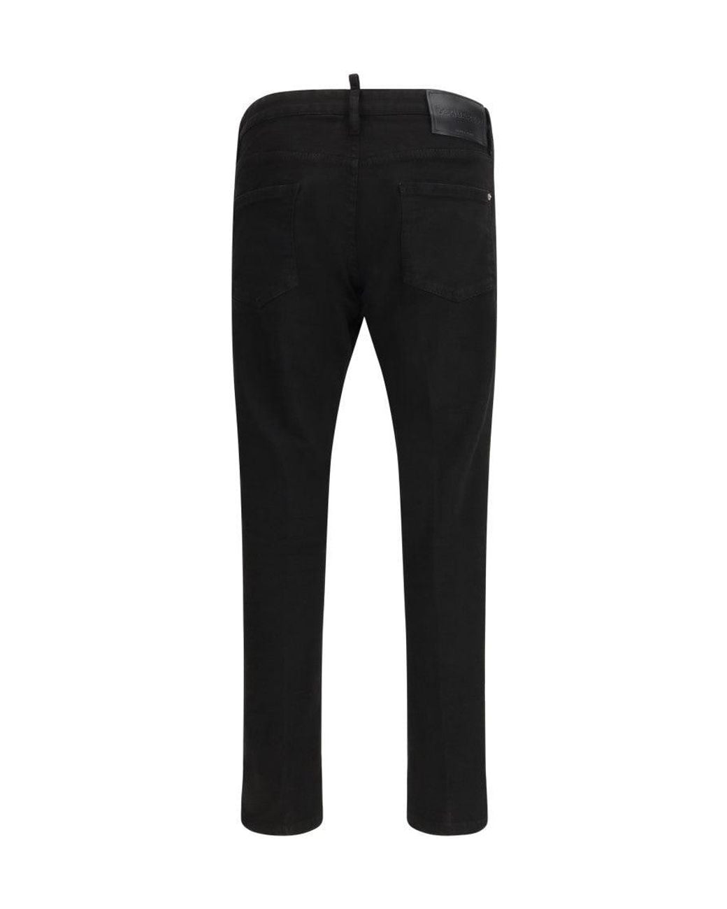 DSquared² Black Mid Rise Jeans for men
