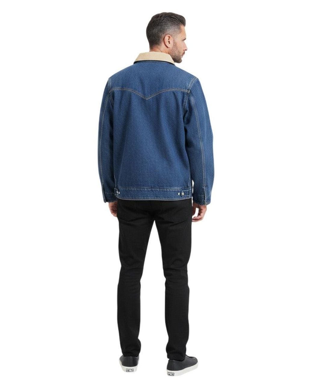 HUGO Blue Shirt Collar Denim Jacket for men
