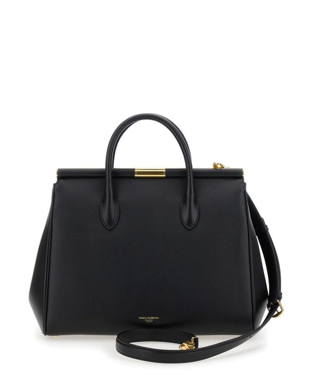 Dolce & Gabbana Black Marlene Satchel Bag