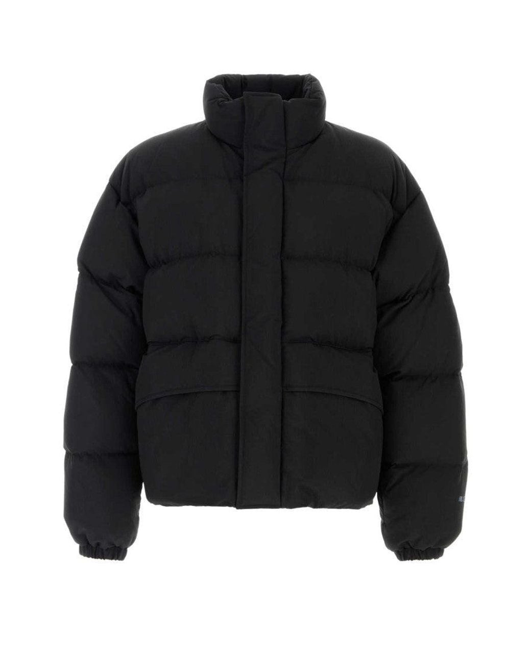 Jil Sander Black Mock Collar Down Jacket for men