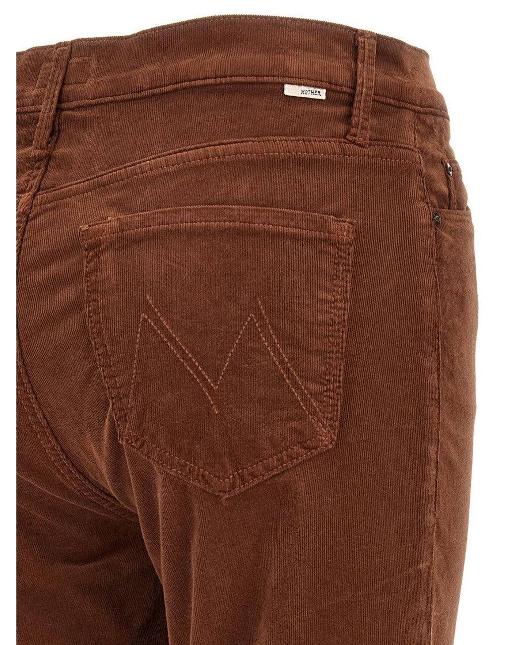 Mother Brown Dark Bootcut Mid Rise Jeans