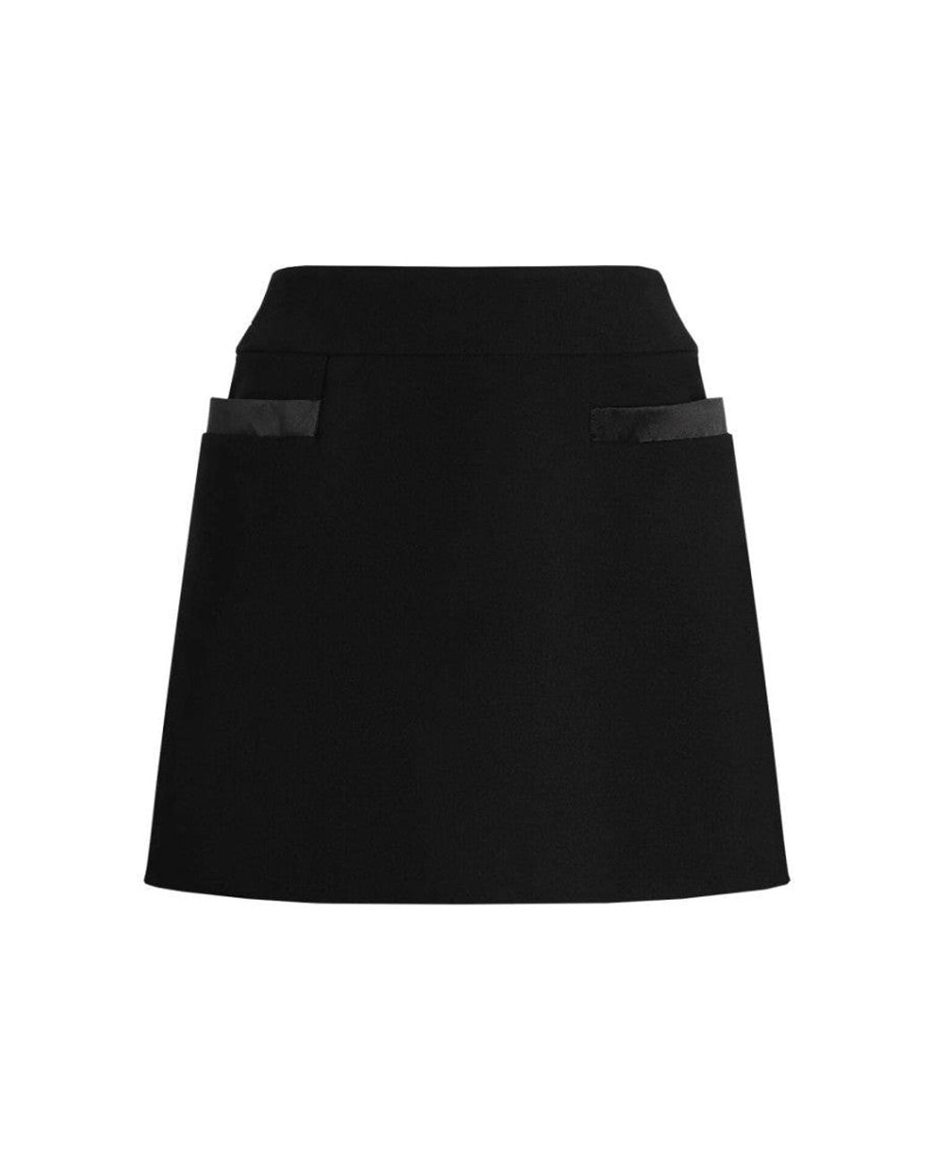 Dolce & Gabbana Black Solid Mini Skirt