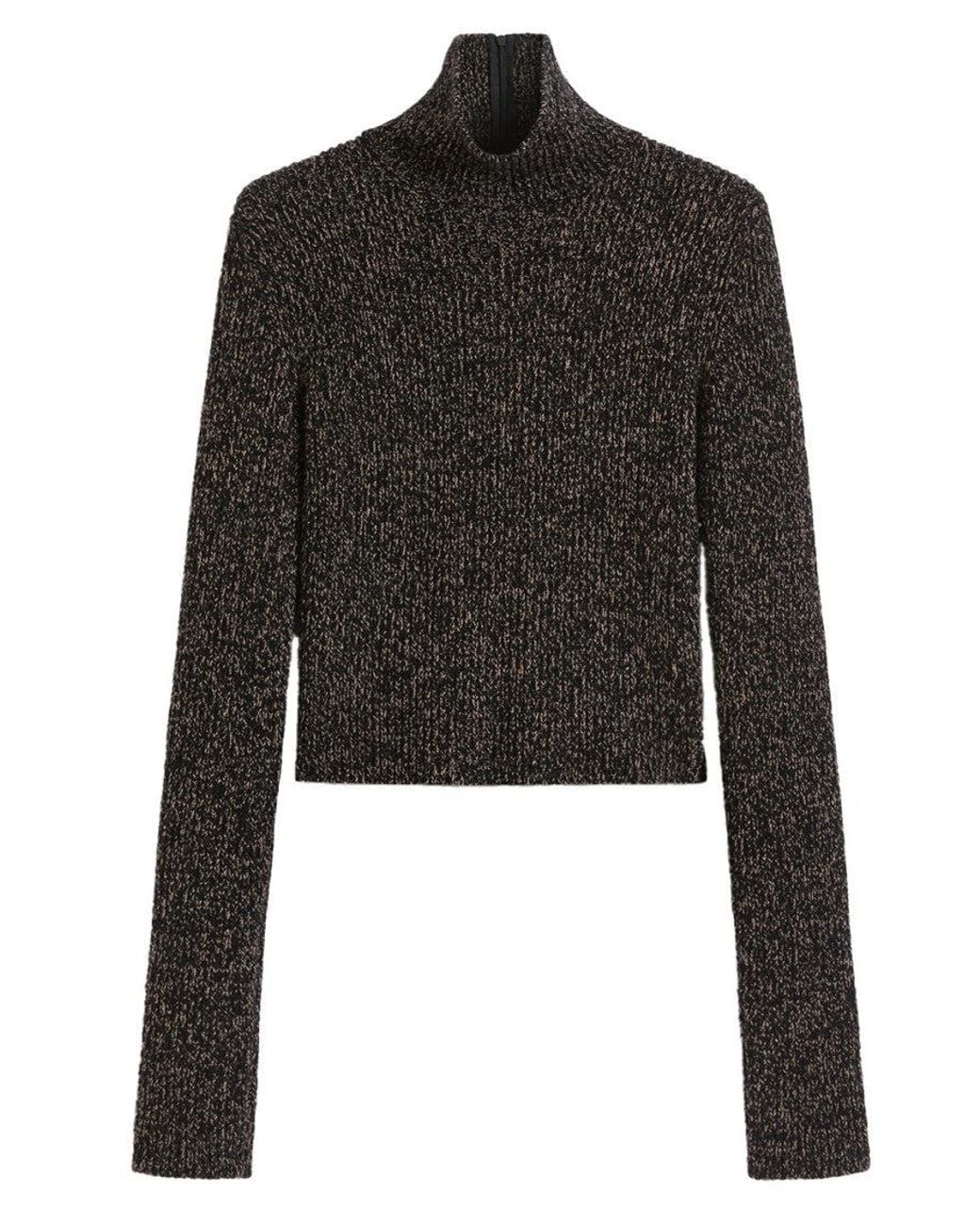 Max Mara Black High-Neck Sweater